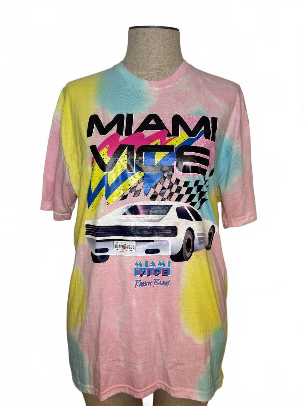 Reason Brand x Miami Vice Limited Edition Tie Dye Graphic Tee - XL